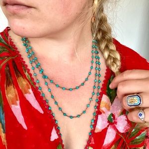 Long Strand Turquoise Necklace